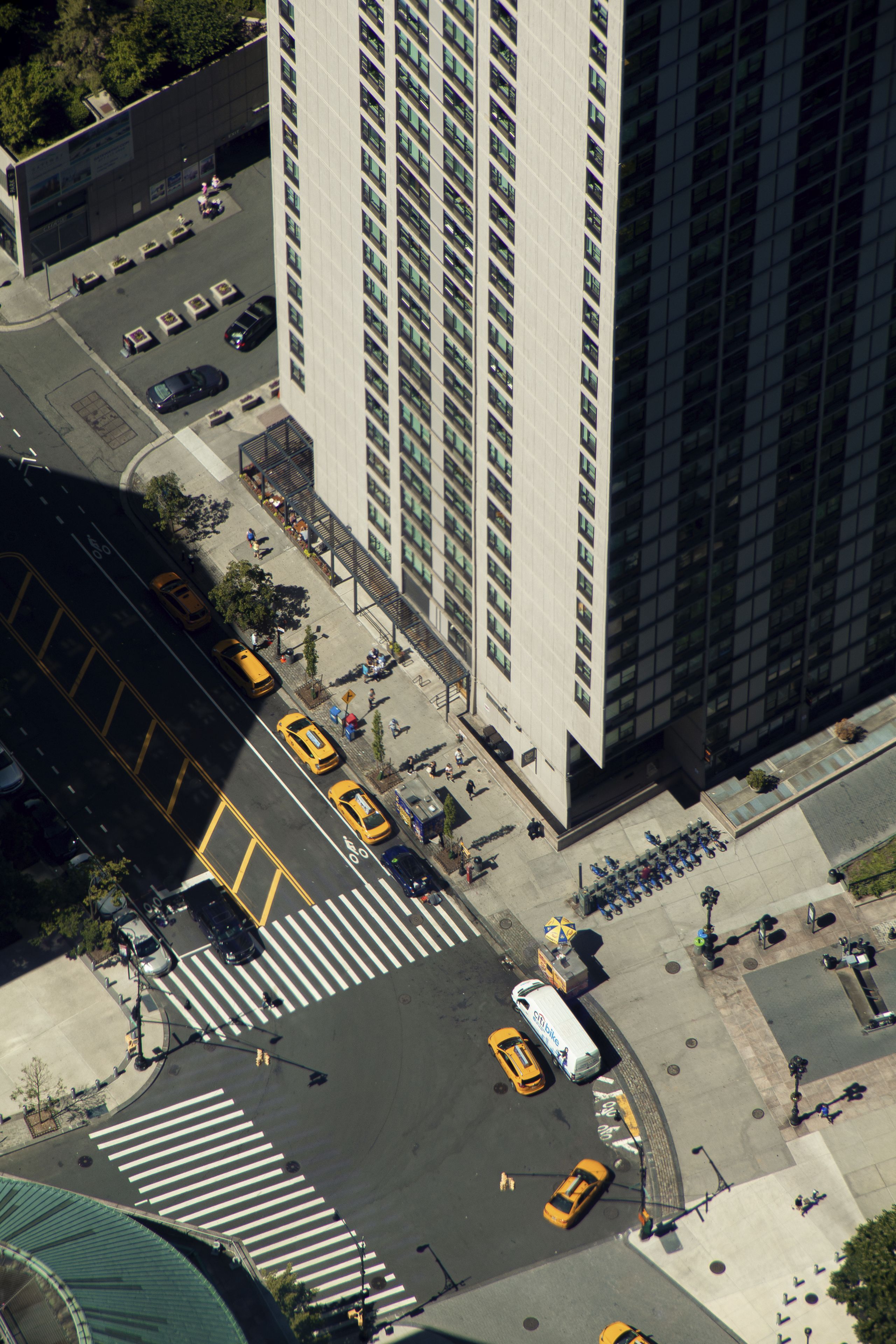 Taxis in the Financial District