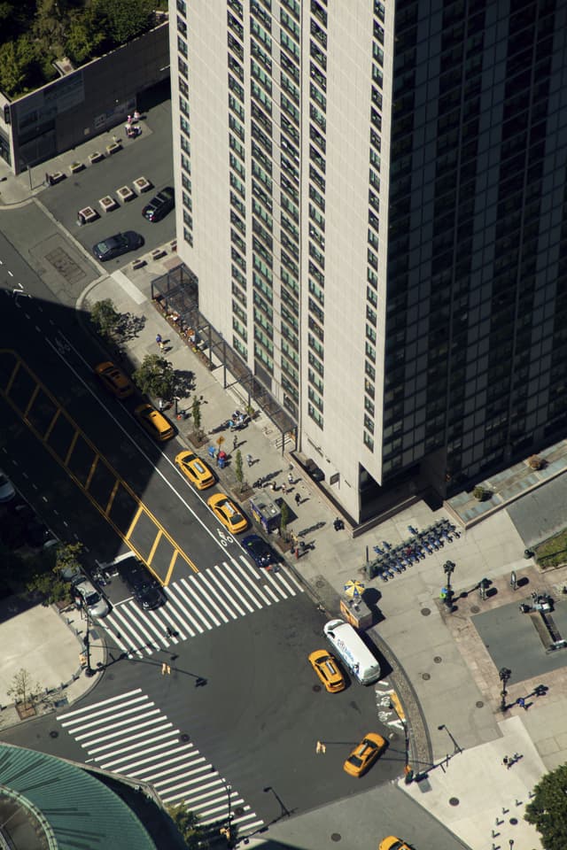 Taxis in the Financial District