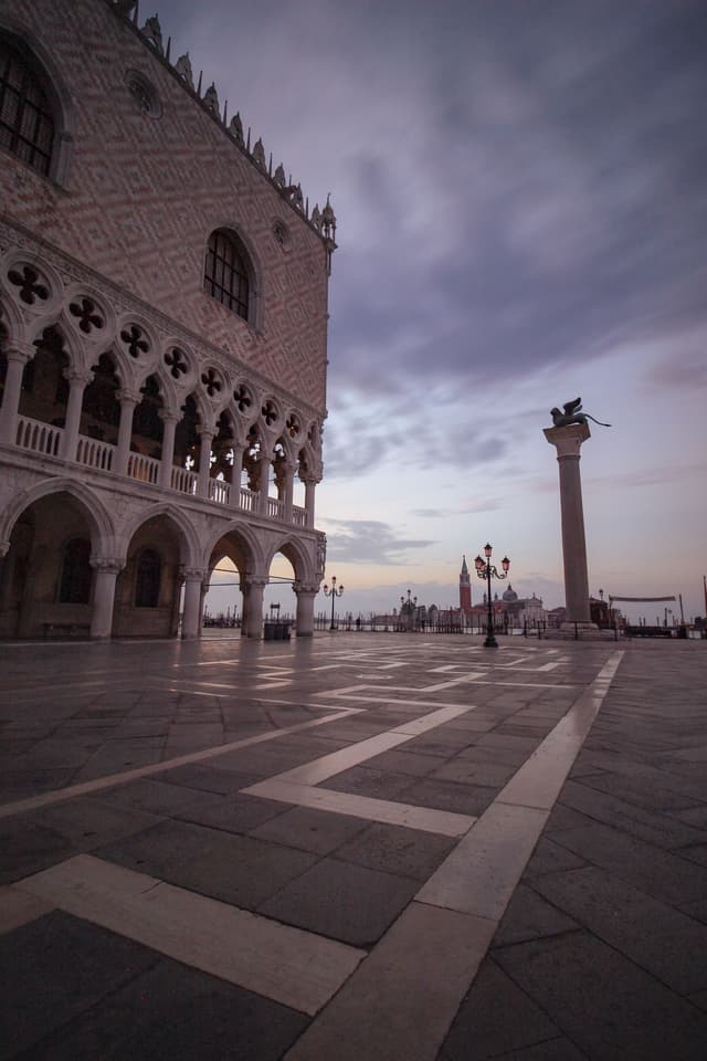 Sunrise near Palazzo Ducale