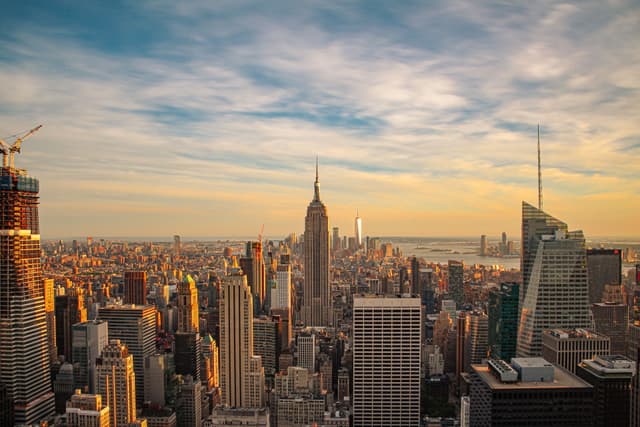 View atop the Rockefeller Center 