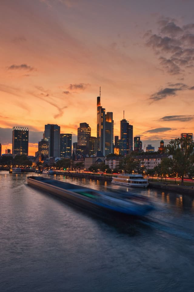 Sunset over Frankfurt